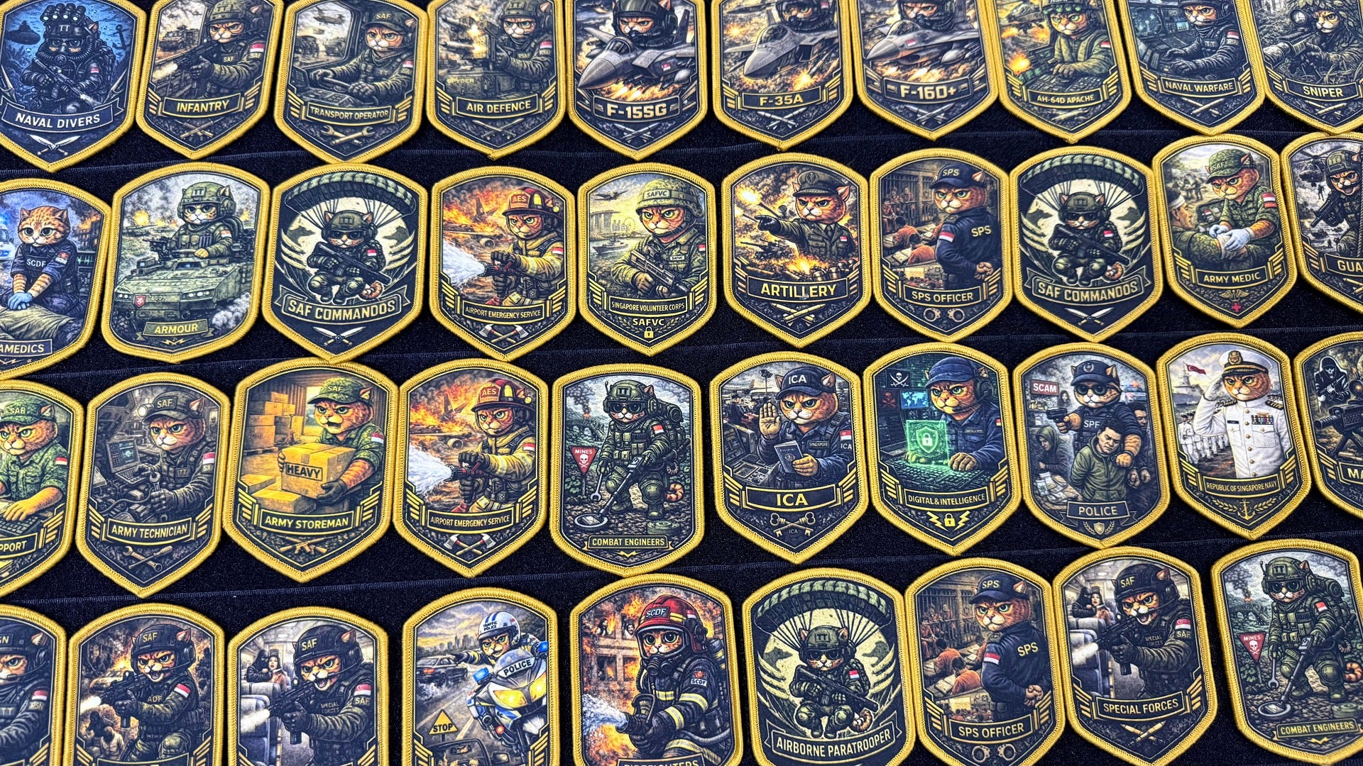Tactical Titan Meow Meow Velcro Patches