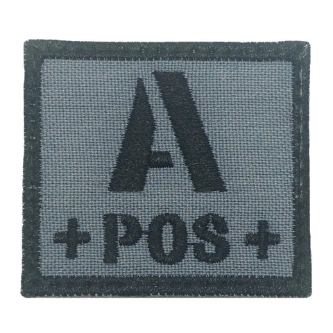 BLOOD TYPE PATCH 2023 - A POS - GRAY