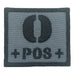BLOOD TYPE PATCH 2023 - O POS - GRAY