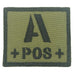 BLOOD TYPE PATCH 2023 - A POS - OLIVE GREEN