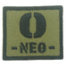 BLOOD TYPE PATCH 2023 - O NEG - OLIVE GREEN
