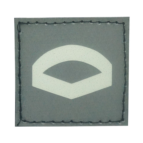 BLUE GLOW IN THE DARK RANK PATCH - LANCE CORPORAL