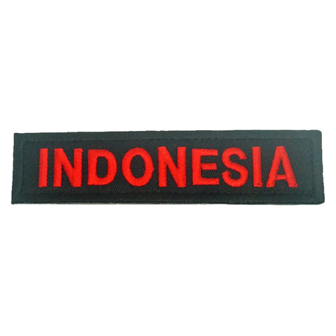 INDONESIA COUNTRY TAG - BLACK RED