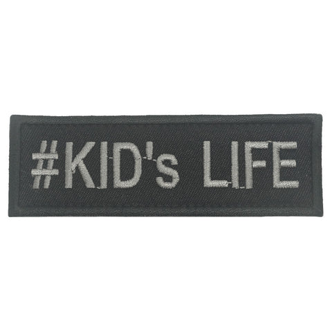 KID'S LIFE PATCH - BLACK FOLIAGE