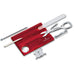 VICTORINOX SWISS CARD NAILCARE - RED TRANSLUCENT