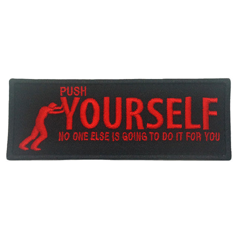 PUSH YOURSELF PATCH - BLACK RED