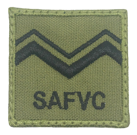 MINI SAFVC RANK PATCH - SV 4 (OLIVE GREEN)