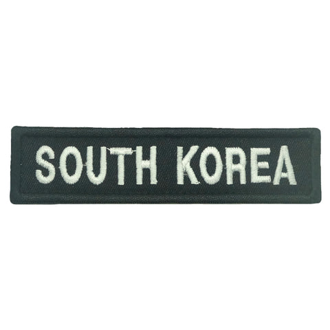 SOUTH KOREA COUNTRY TAG - BLACK WHITE