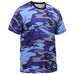 ROTHCO CAMO T-SHIRT - ELECTRIC BLUE CAMO - Hock Gift Shop | Army Online Store in Singapore