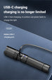 KLARUS A1 PRO USB-C RECHARGEBALE LED FLASHLIGHT - CREE XP-L2 - 1300 LUMENS - INCLUDES 1 X 18650