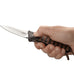 CRKT TJ SCHWARZ PARASCALE BUSHCRAFT FOLDING KNIFE 3.191" D2 DROP POINT BLADE, BLACK GRN HANDLES WITH PARACORD WRAP (6235)