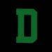 HGS LETTER D PATCH - GLOW IN THE DARK