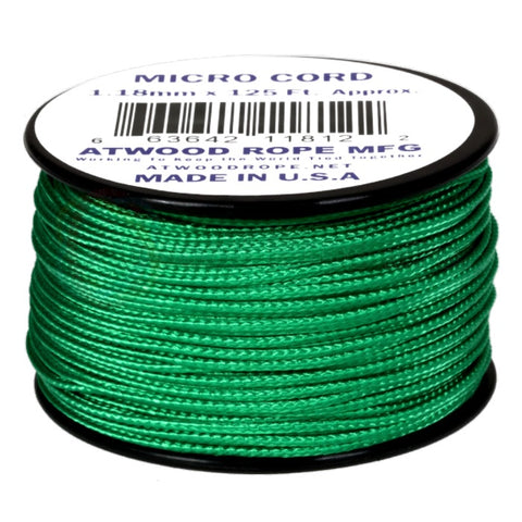 ATWOOD ROPE MFG MICRO CORD (125FT) - GREEN