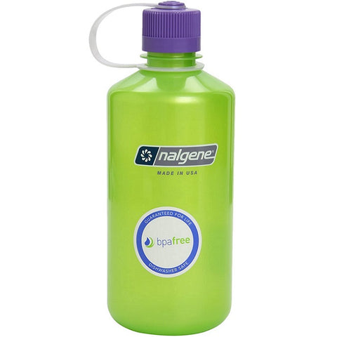 NALGENE NARROW MOUTH 32 OZ / 1000 ML - LIME (OLD STOCK WITH SOME SCRATCHES)