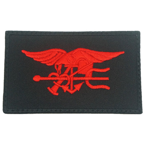 NAVY SEAL PATCH - BLACK RED