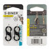 NITEIZE S-BINER MICROLOCK - STAINLESS STEEL DOUBLE-GATED 2-PACK - BLACK