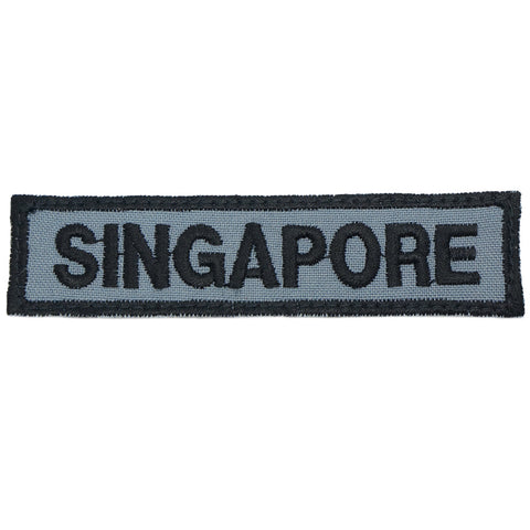 LBV SINGAPORE COUNTRY TAG - GREY WITH BLACK BORDER