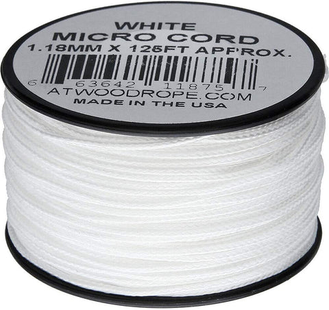 ATWOOD ROPE MFG MICRO CORD (125FT) - WHITE