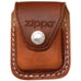 ZIPPO LEATHER LIGHTER CASE - CLIP - BROWN