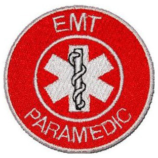EMT PARAMEDIC PATCH - RED