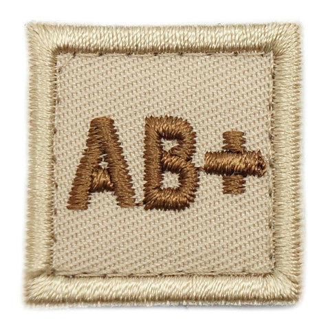 HGS BLOOD GROUP 1" PATCH, AB+ (KHAKI) - Hock Gift Shop | Army Online Store in Singapore
