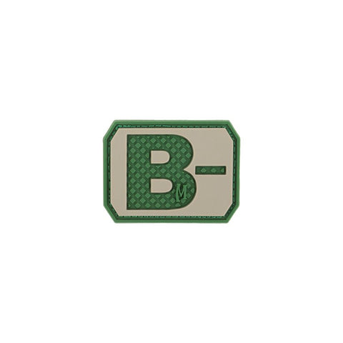 MAXPEDITION B- NEG BLOOD TYPE PATCH - ARID - Hock Gift Shop | Army Online Store in Singapore