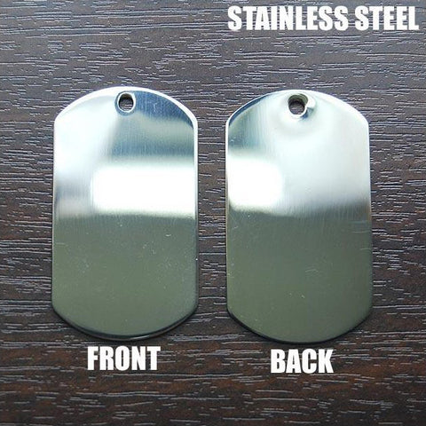 MINI MILITARY DOG TAG (STAINLESS STEEL) - Hock Gift Shop | Army Online Store in Singapore
