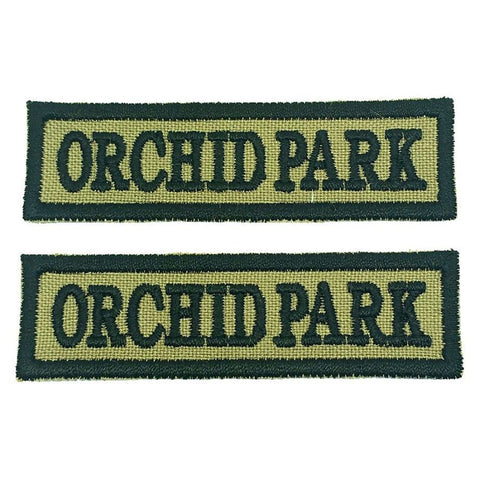 ORCHID PARK NCC SCHOOL TAG - 1 PAIR