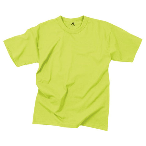 ROTHCO 100% COTTON T-SHIRT - SAFETY GREEN - Hock Gift Shop | Army Online Store in Singapore