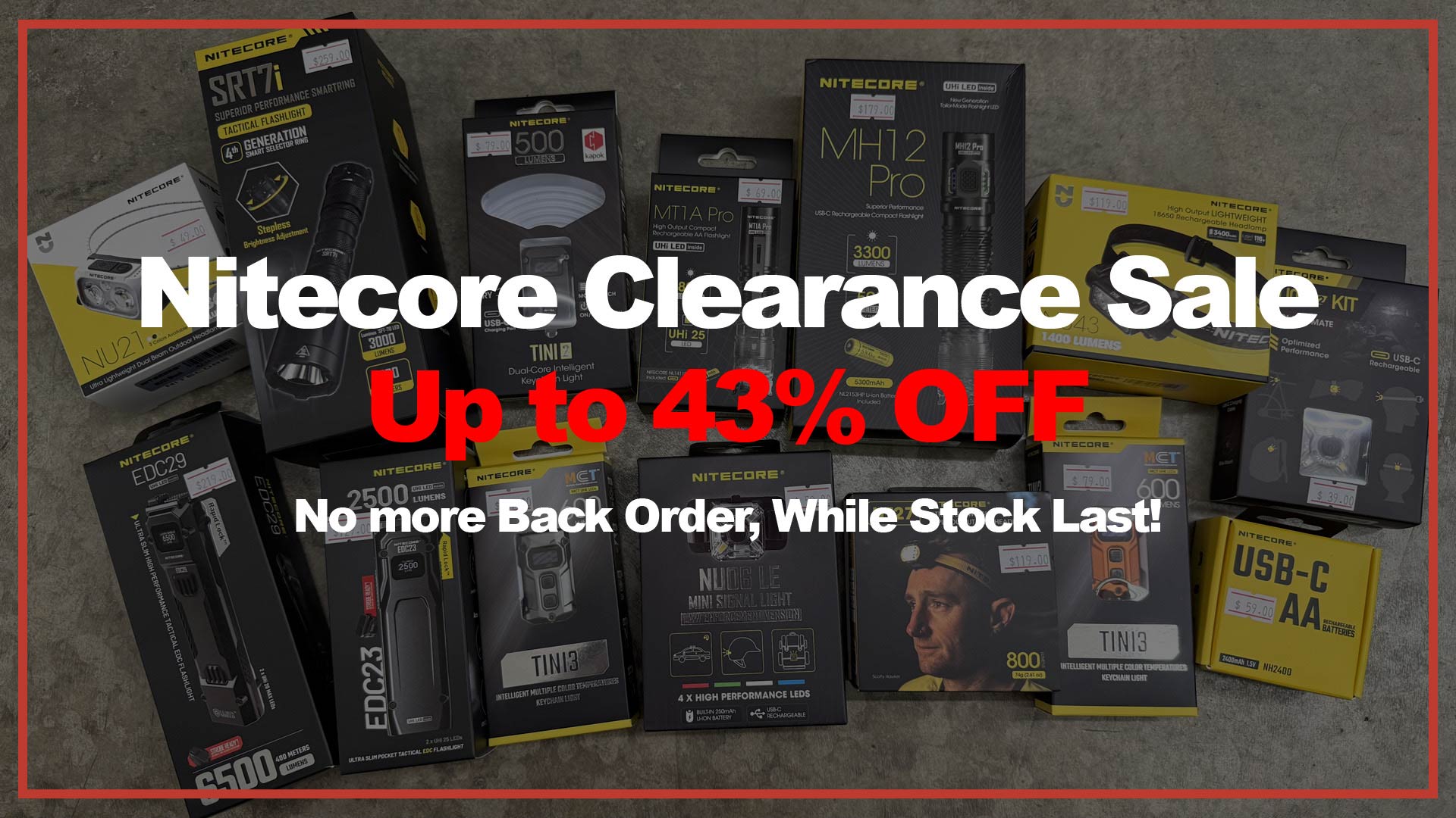 Nitecore Clearance Sale: Grab Gear Before It's Gone!
