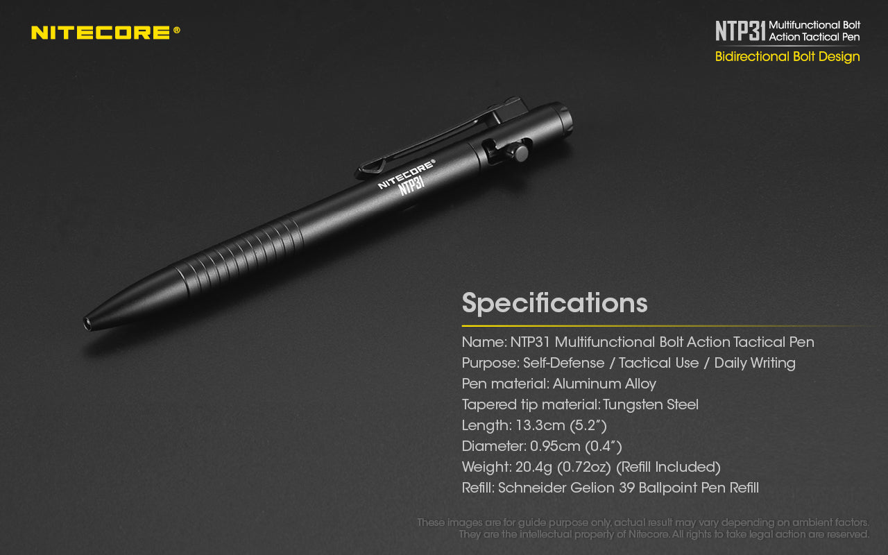 NITECORE Bolt Action Pen NTP31