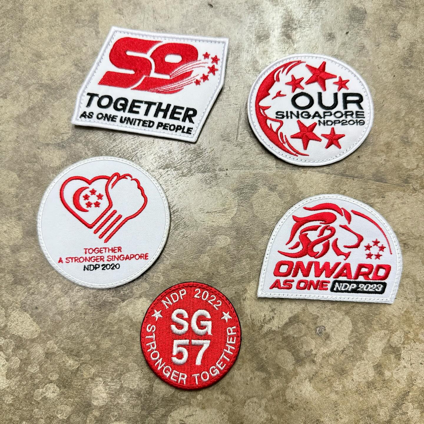 NDP 2020 TOGETHER A STRONGER SINGAPORE PATCH - FULL COLOR