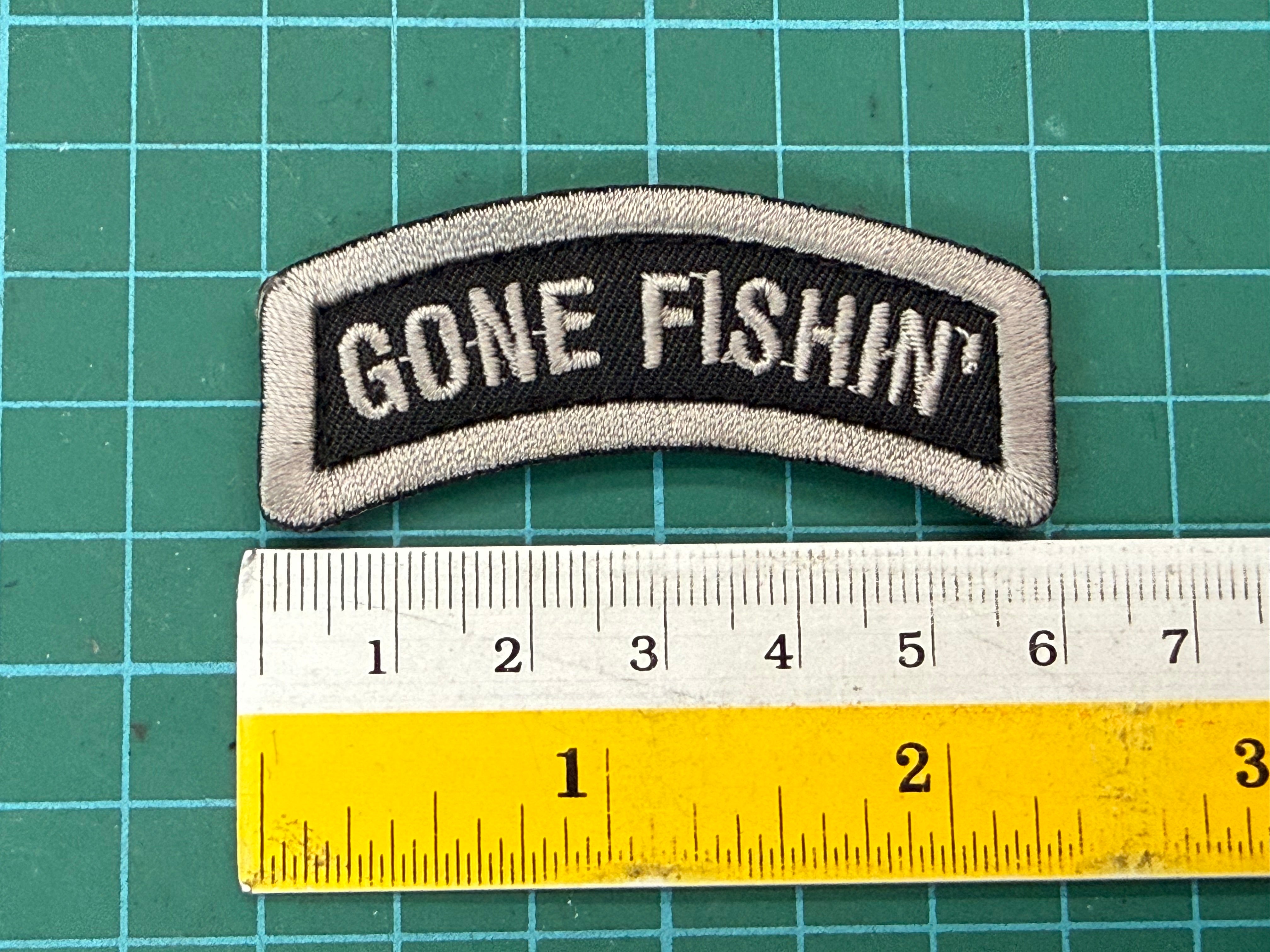 GONE FISHIN’ TAB - 6CM VELCRO PATCH