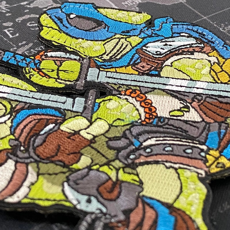 CHAMELEON #94 - EMBROIDERY PATCH - BLUE