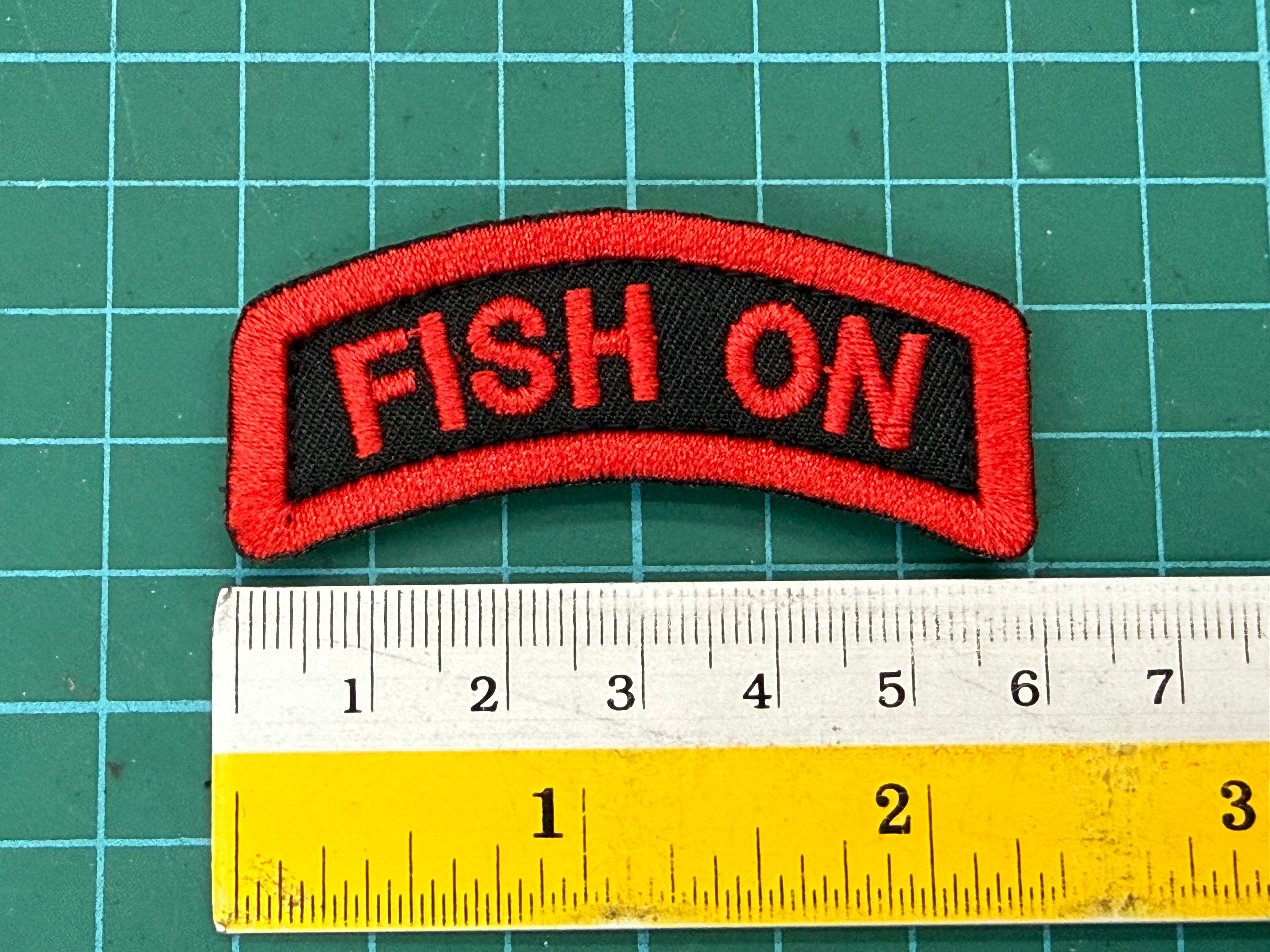 FISH ON TAB - 6CM VELCRO PATCH
