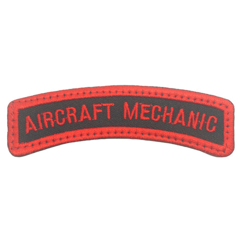 AIRCRAFT MECHANIC TAB - BLACK RED