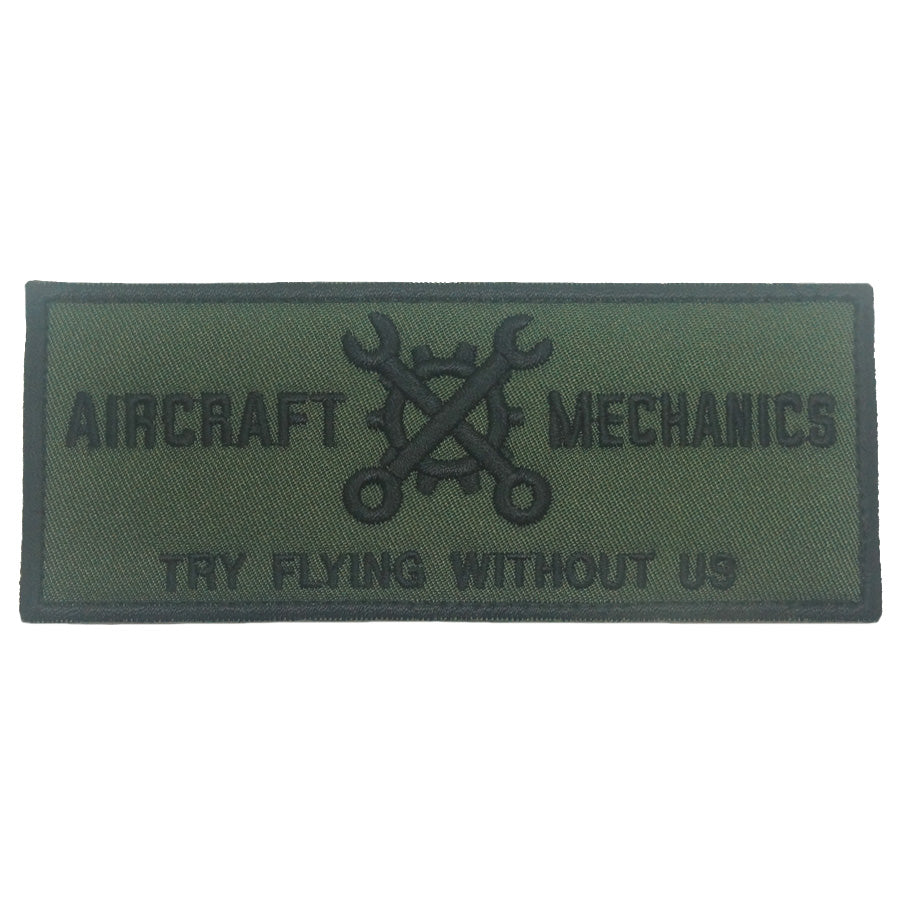 AIRCRAFT MECHANICS PATCH - OD GREEN