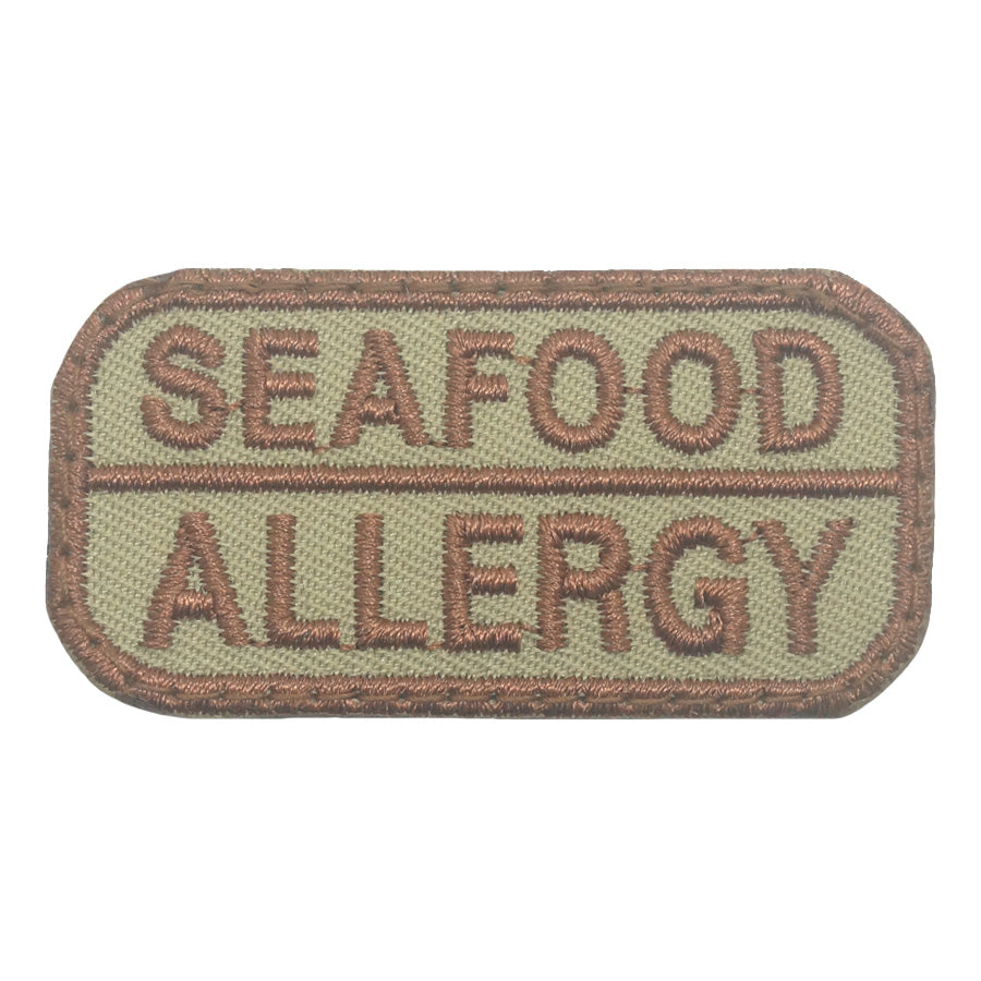 SEAFOOD ALLERGY PATCH - KHAKI