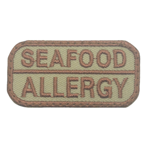 SEAFOOD ALLERGY PATCH - KHAKI