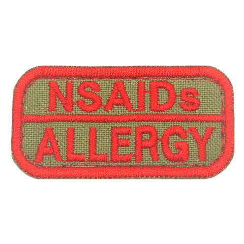 NSAIDs ALLERGY PATCH - OLIVE RED