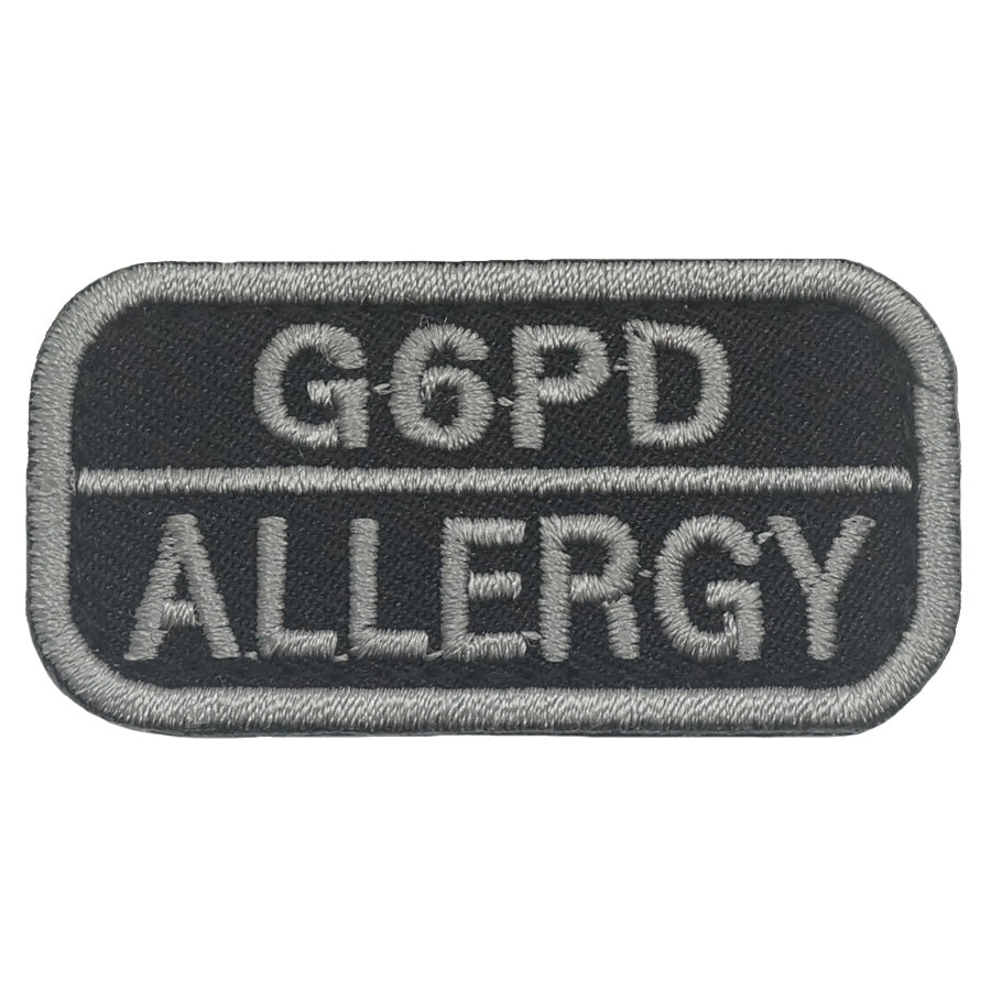 G6PD ALLERGY PATCH - BLACK FOLIAGE