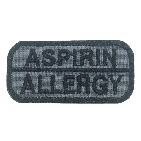 ASPIRIN ALLERGY PATCH - GREY