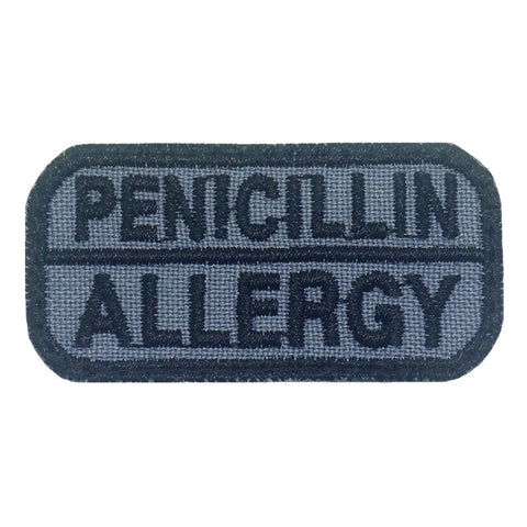 PENICILLIN ALLERGY PATCH - GREY