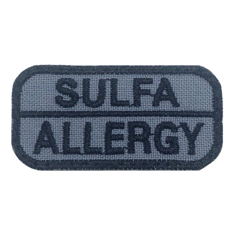 SULFA ALLERGY PATCH - GREY