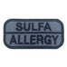 SULFA ALLERGY PATCH - GREY