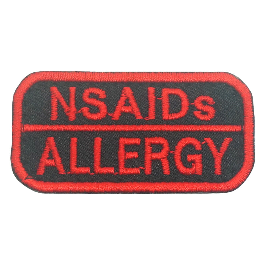 NSAIDs ALLERGY PATCH - BLACK RED