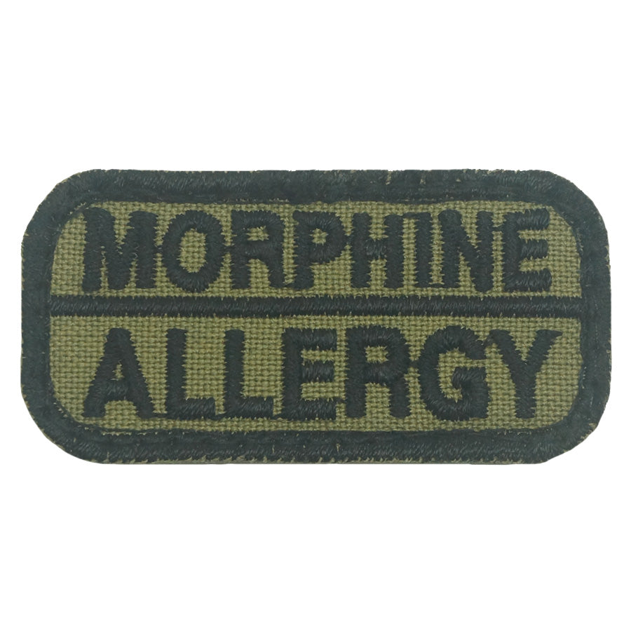 MORPHINE ALLERGY PATCH - OLIVE GREEN