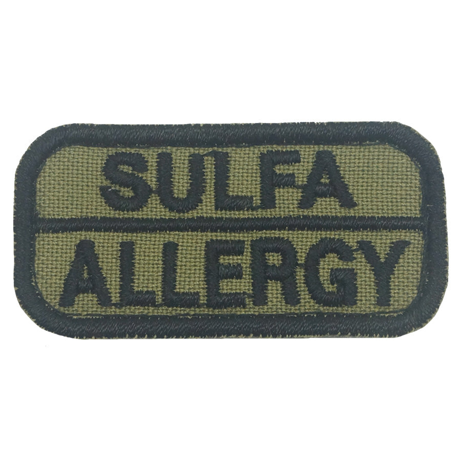 SULFA ALLERGY PATCH - OLIVE GREEN