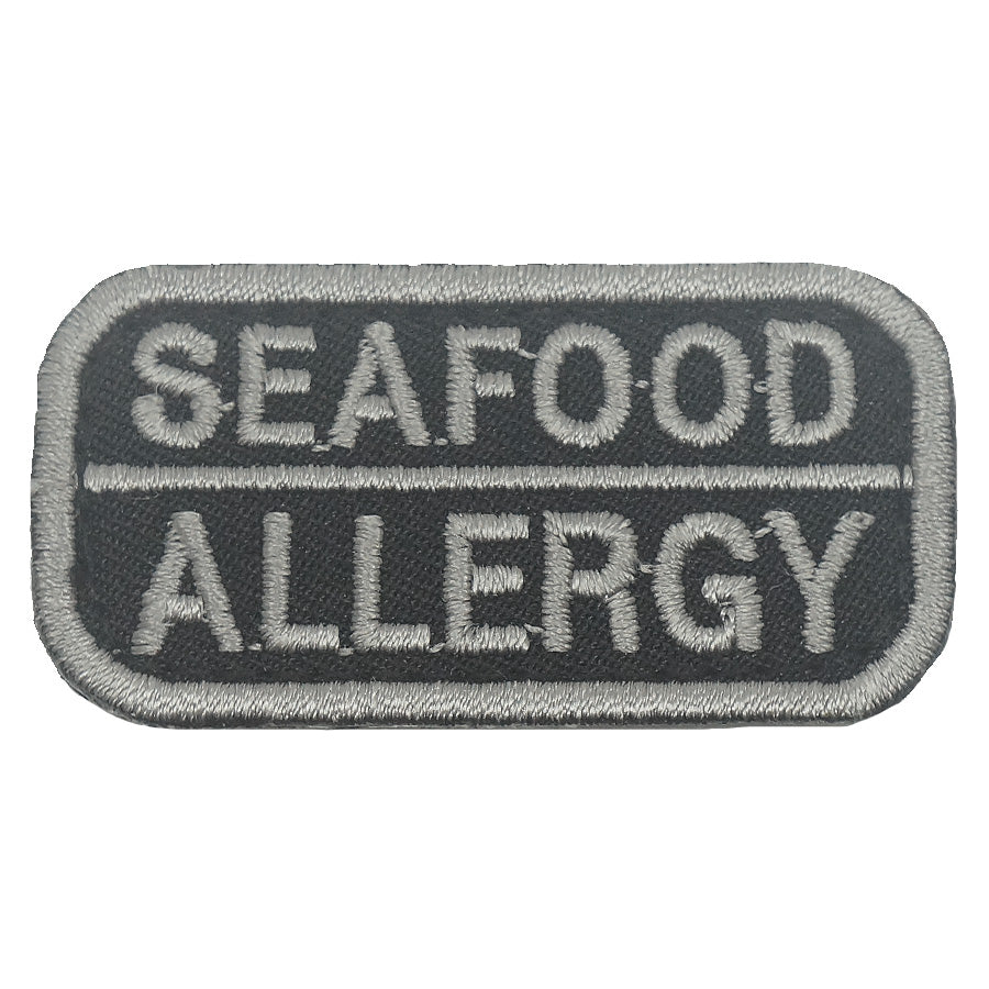 SEAFOOD ALLERGY PATCH - BLACK FOLIAGE