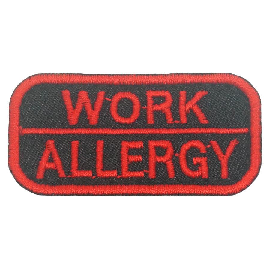 Find Work Patch WORK ALLERGY PATCH - BLACK RED – Hock Gift Shop | Army Online Store in ...